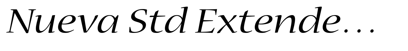 Nueva Std Extended Italic